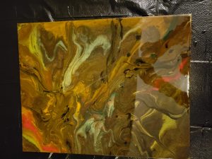 Fall Acrylic Pour color Resin coating