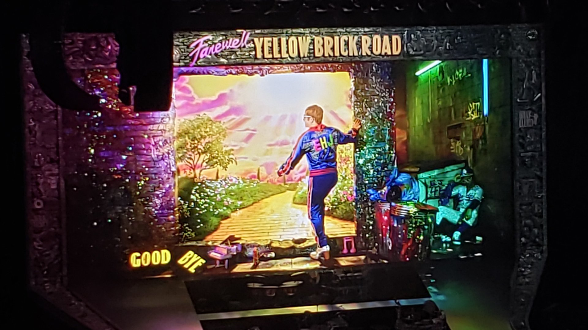 Montage of Video Clips from Elton John’s – Farwell Yellow Brick Road