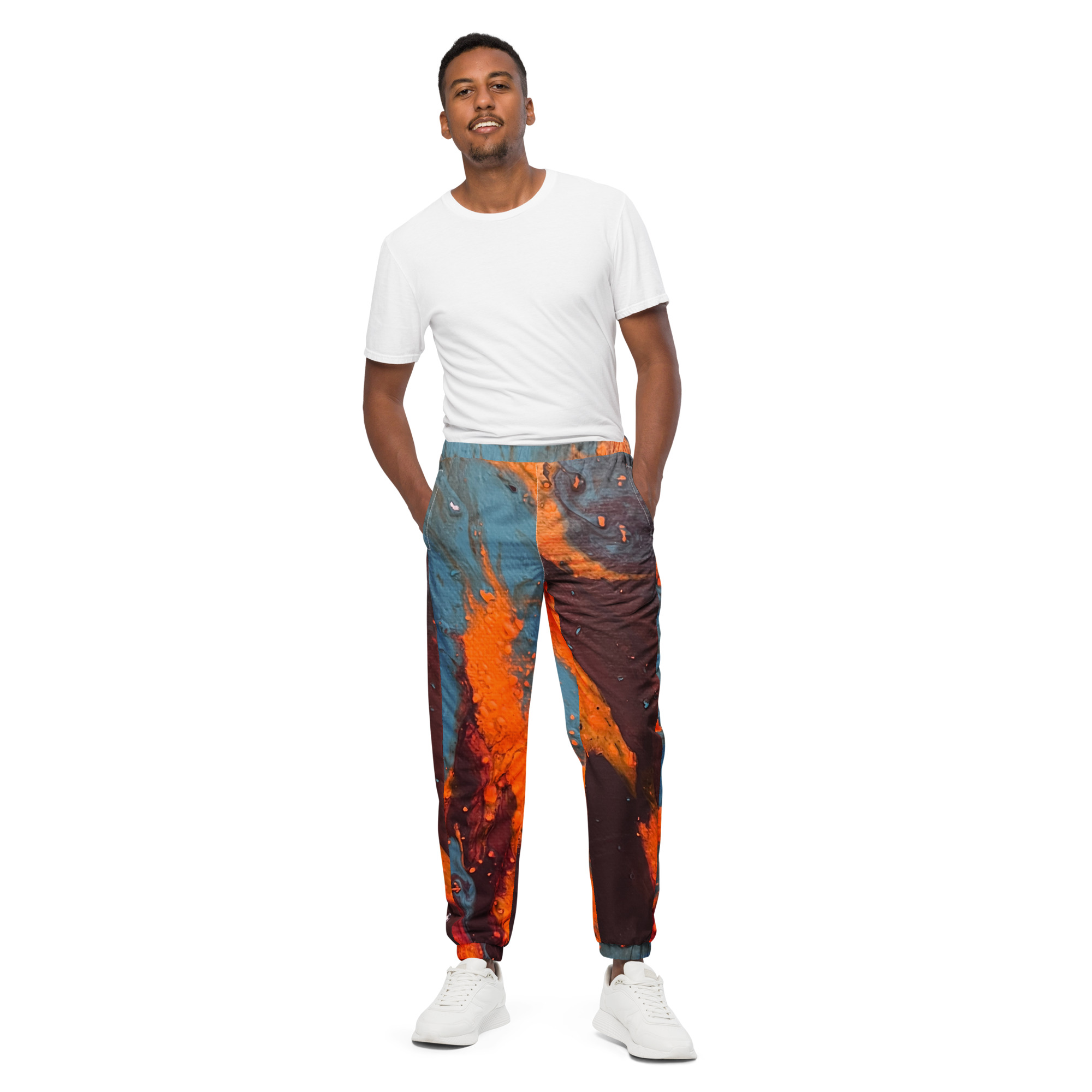 Black Classic French Terry Relaxed Fit Men's Track Pants – Flynoff