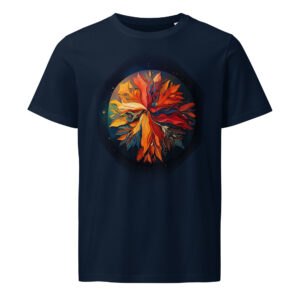 Feathered Night Sky Unisex organic mid-light t-shirt